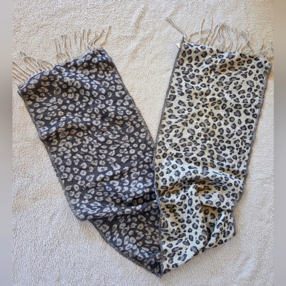 3 for $15 Collection Eighteen Two Sided Leopard Print Scarf